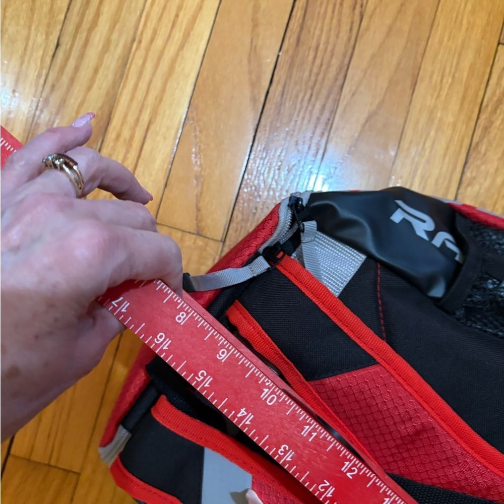 Red Backpack with Graphic Design - Picture 12 of 12
